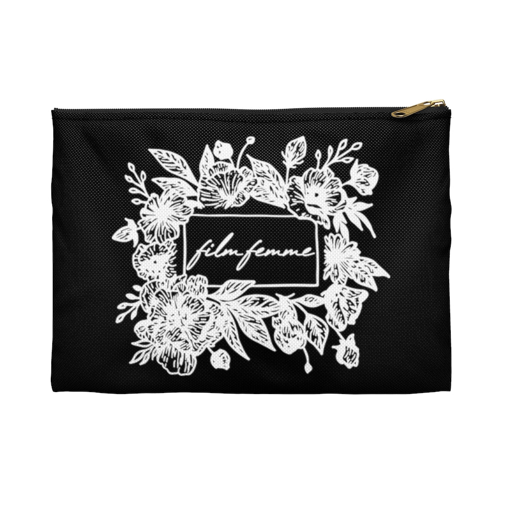 Floral Film Femme Accessory Pouch