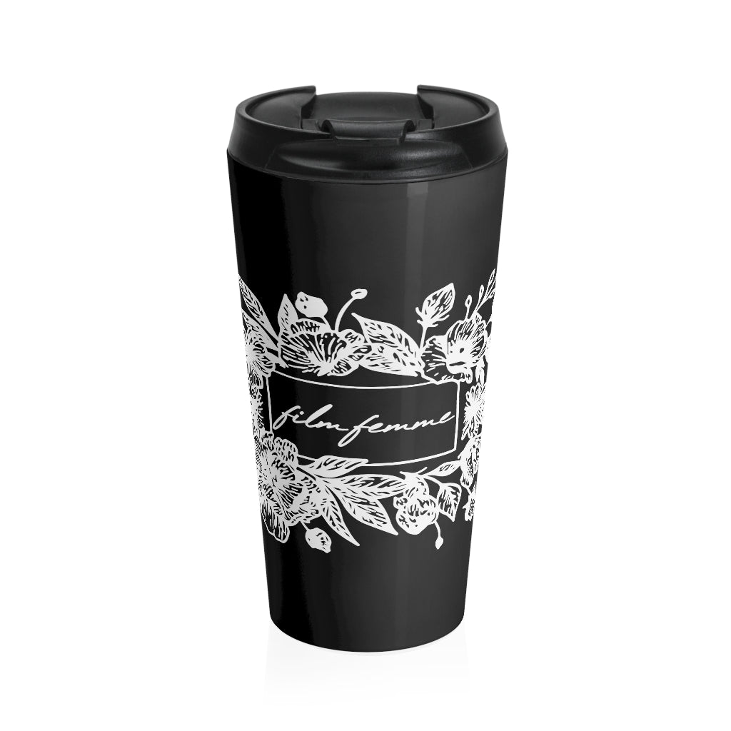 Floral Film Femme Travel Mug