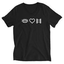 Load image into Gallery viewer, &quot;Eye Heart Film&quot; Short Sleeve V-Neck
